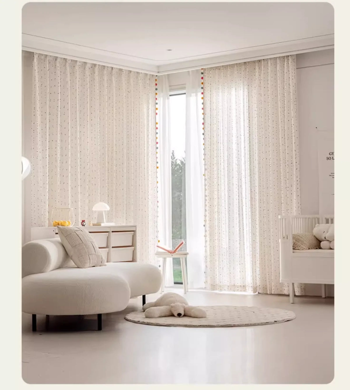 Confetti Cotton Linen Curtains