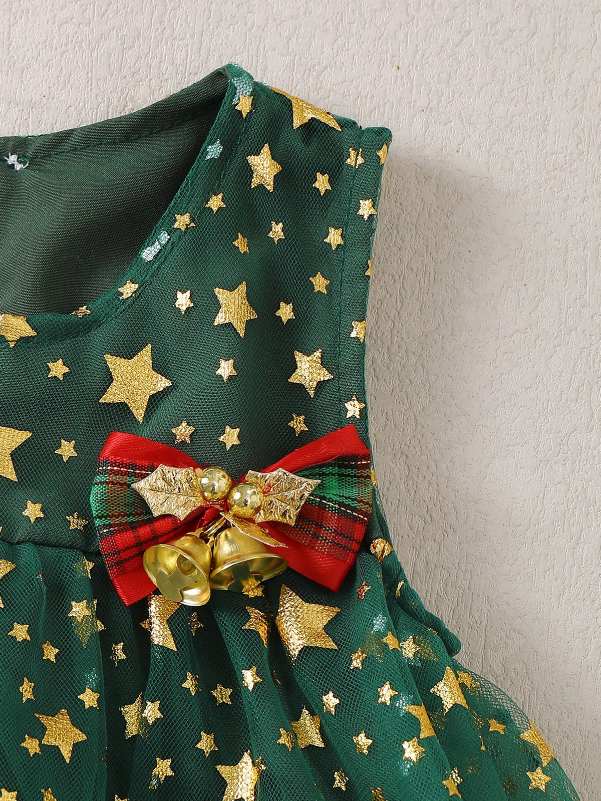 Christmas Tree Tulle Dress for Baby Girls Toddler Festive Outfit