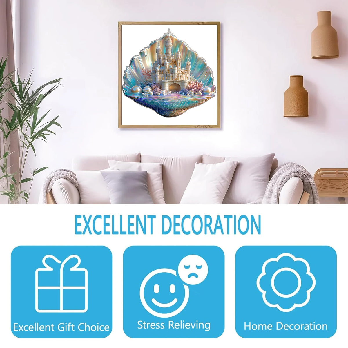 Shell Castle Unique Shape Wooden Jigsaw Puzzles
