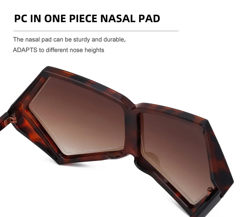 Oversized Futuristic Goggle Sunglasses