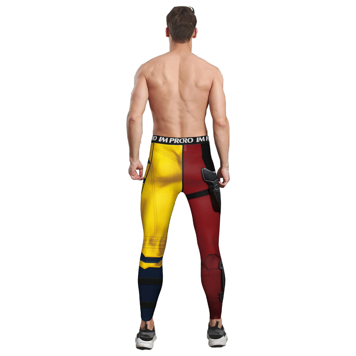Wolverine Deadpool Men's Surf Compression Pants Tights Running Training Sport Fitness