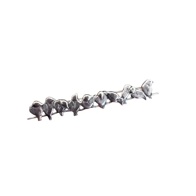 Birds on a Wire Suit Pocket Brooch