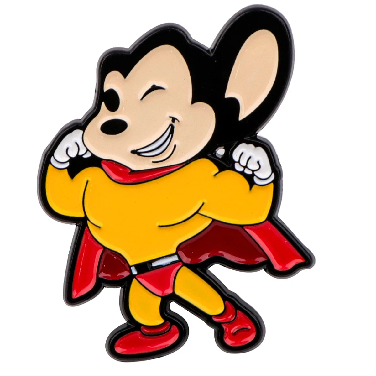 2pcs Mighty Mouse Enamel Pins Brooch Lapel Pins Badge