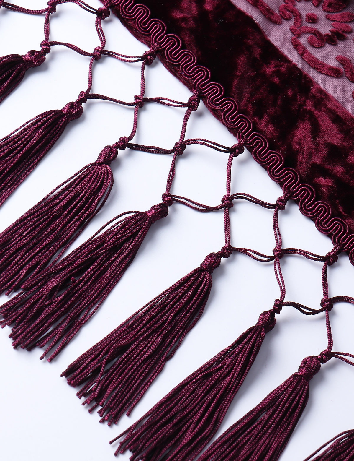 Stevie's Bohemian Long Tassel Velvet Kimonos