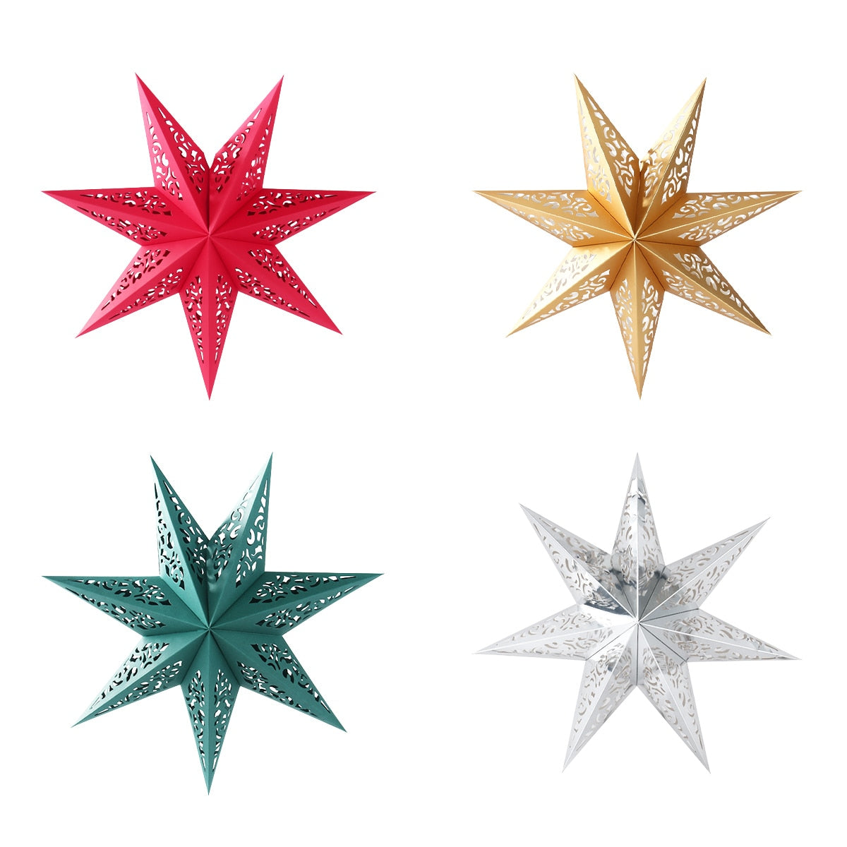 Paper Star Party Lantern Christmas Decorations