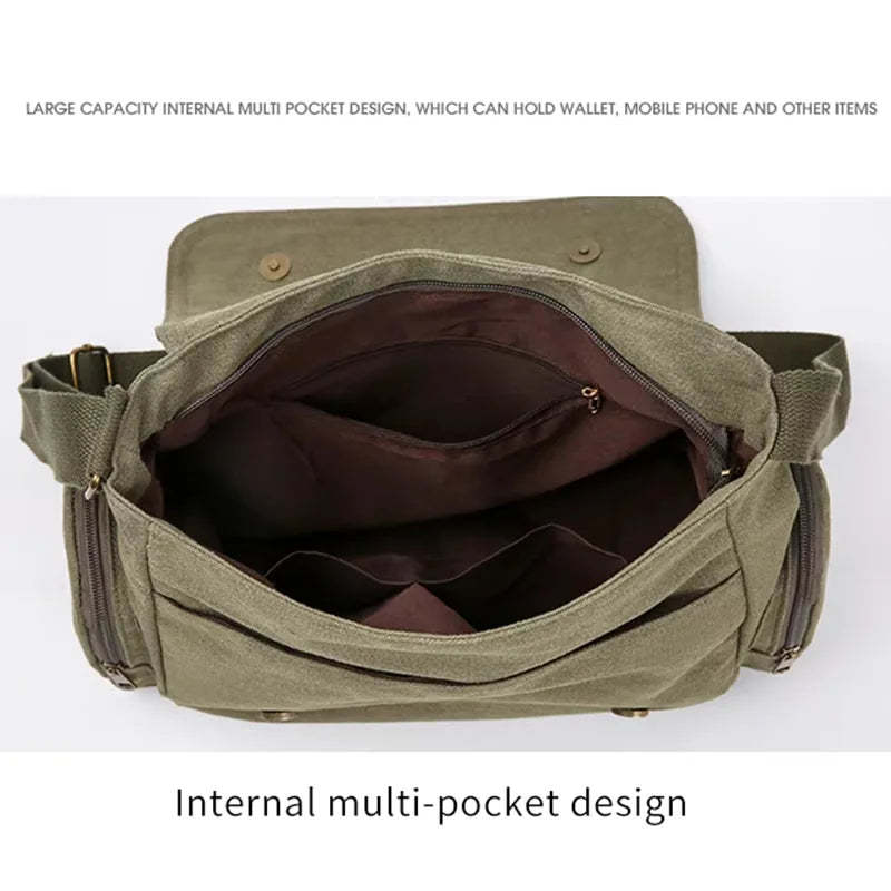 Luna Moth Art Nouveau Print Canvas Shoulder Bag Crossbody Messenger Bag