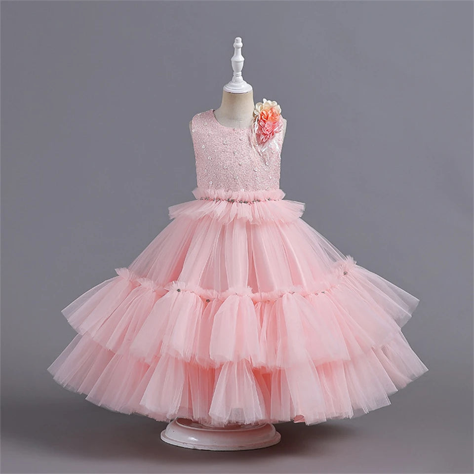 Cupcake Fluffy Tulle Tiered Party Dresses