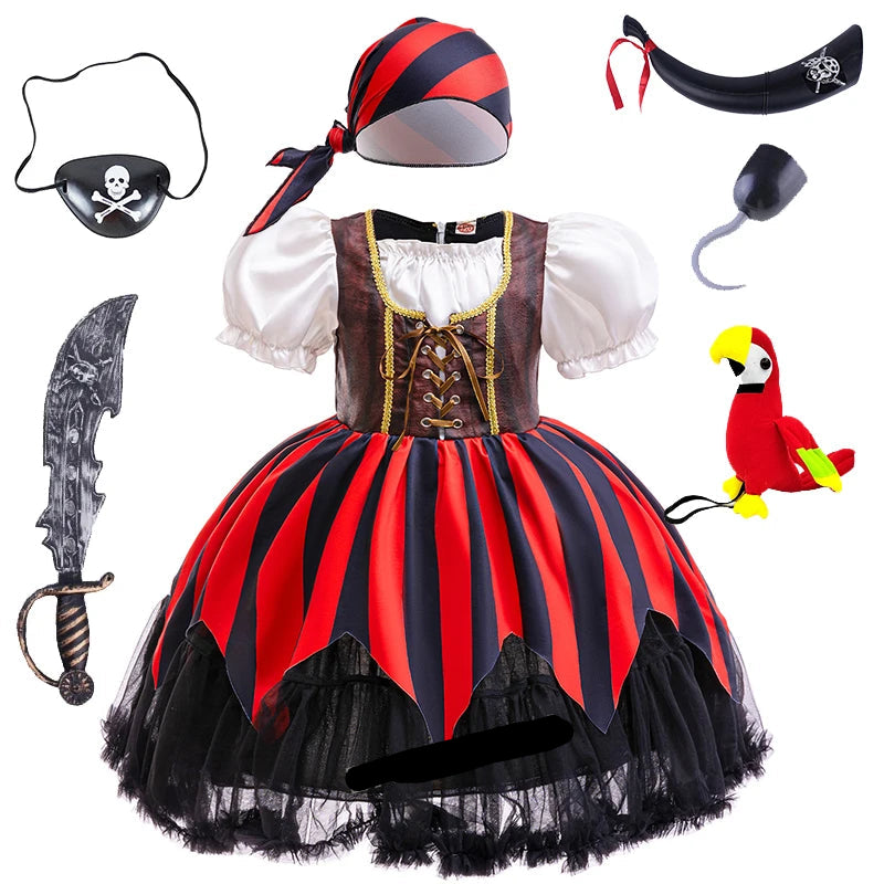 Pirate Captain Jack Sparrow Cosplay Costume Dress Up