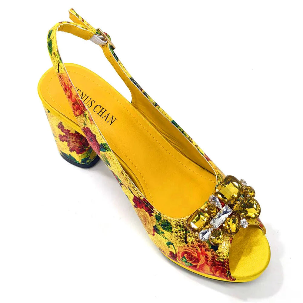 Spring Garden Party Shoes And Matching Bag Set