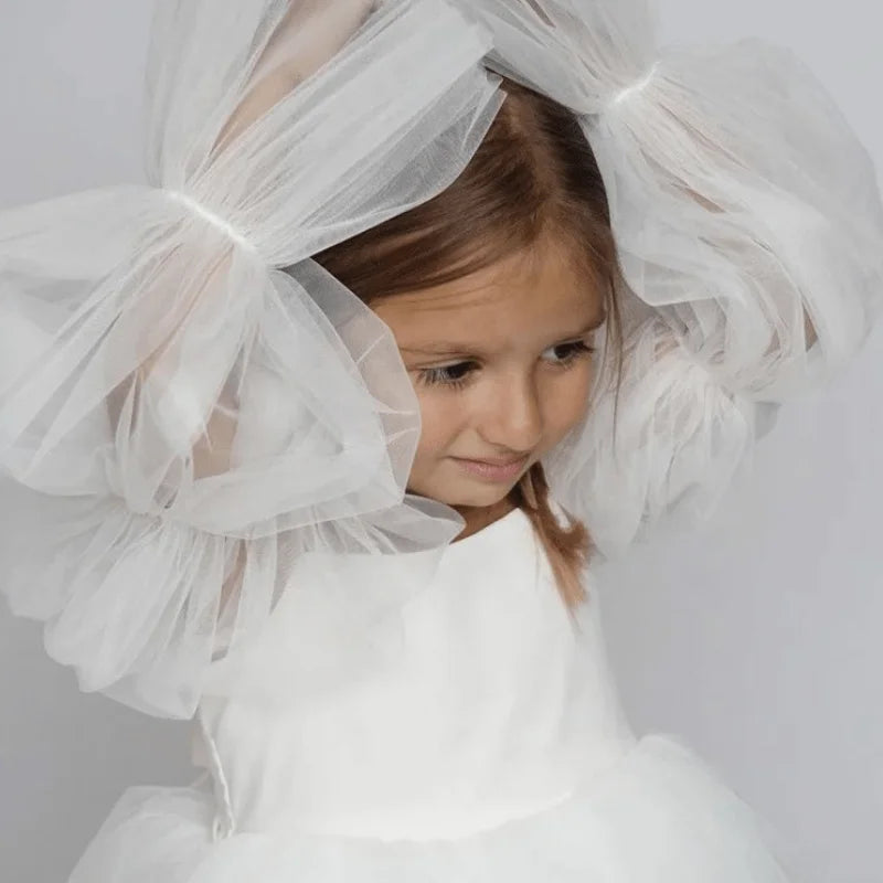 Fashions on The Field Girl Tutu Dress Puff Sleeve Infant Toddler Wedding Party Birthday Dress