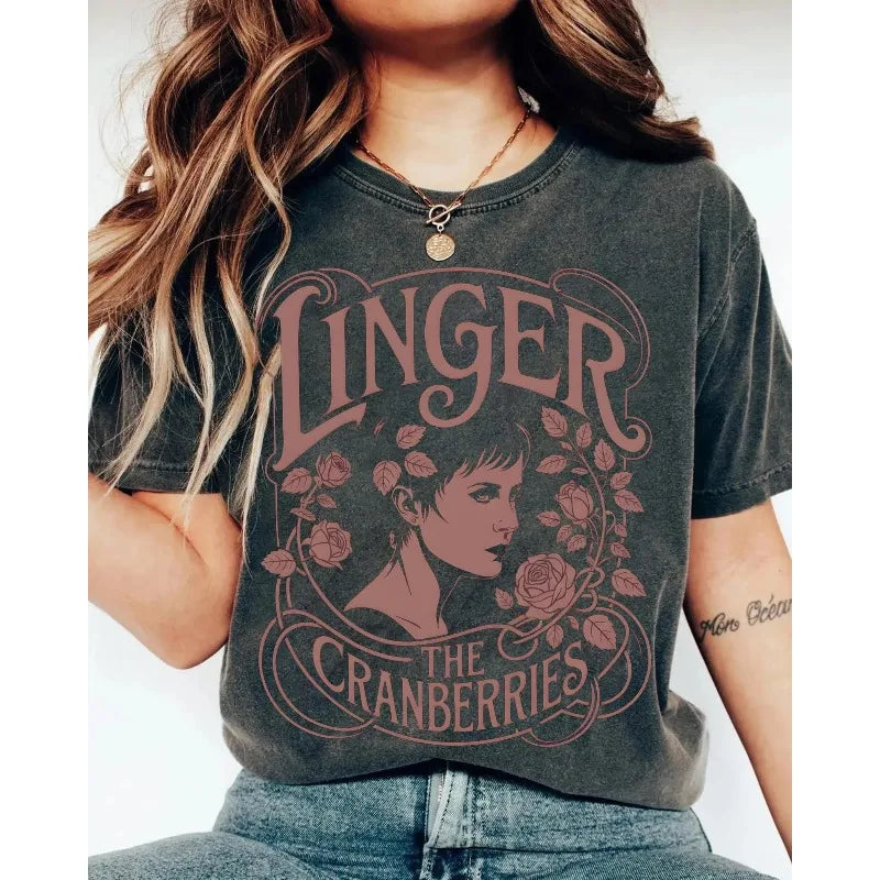 Linger The Cranberries Band Style T-shirt