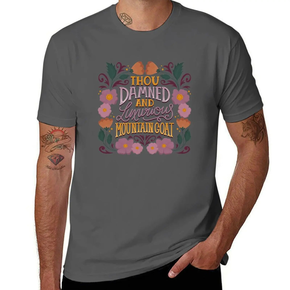 Shakespeare Quote Insult - Damned Luxurious Mountain Goat T-Shirt