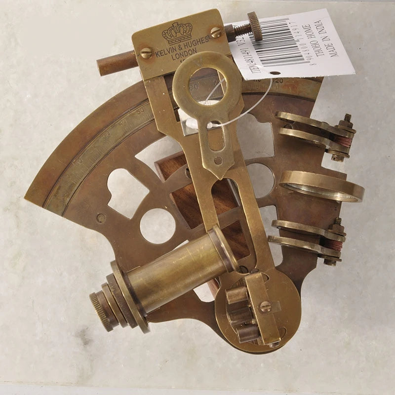 Replica Antique Sextant Brass Ornaments Nautical Desktop Decoration