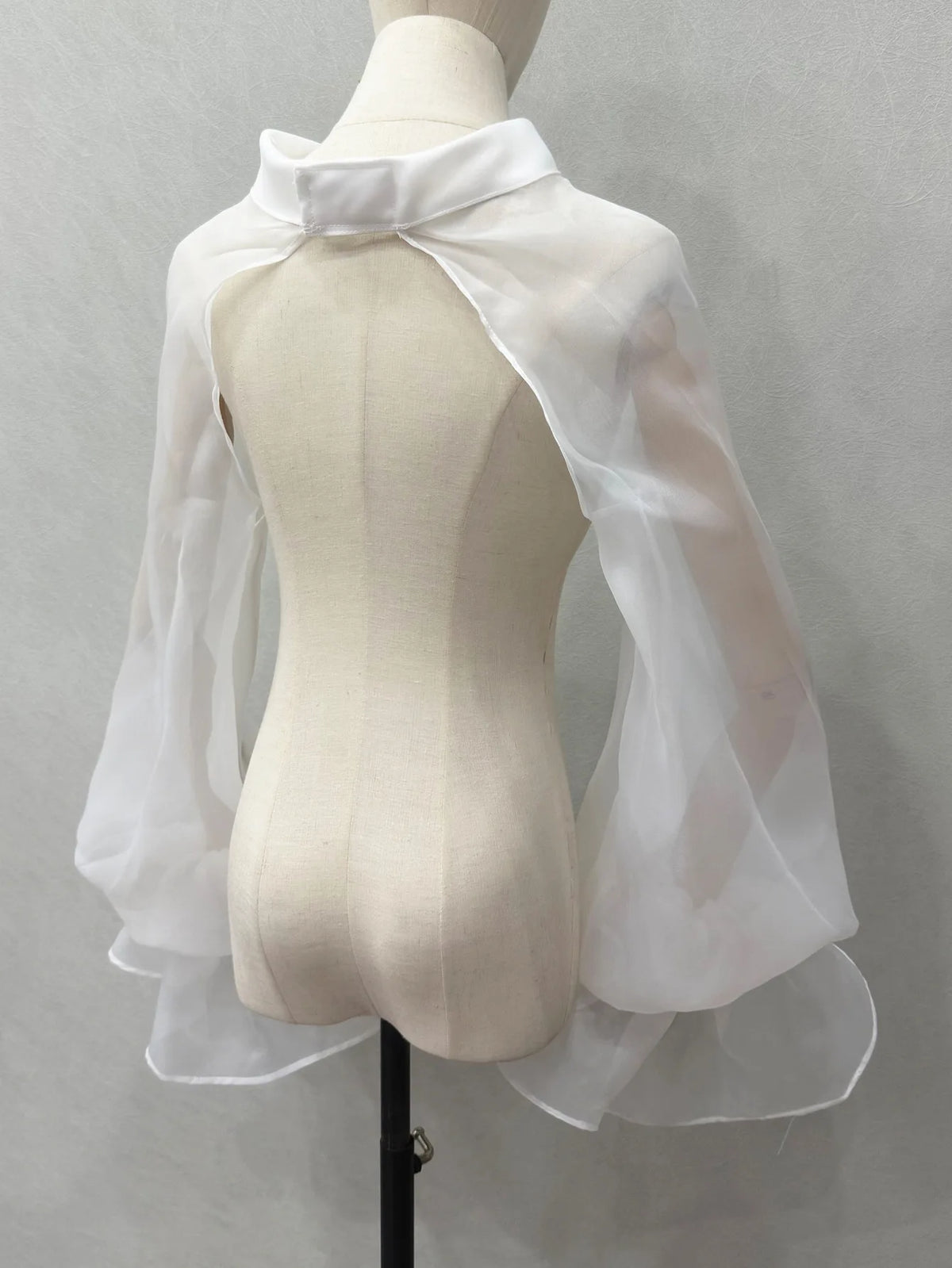 Chiffon Full Sleeves Shoulder Neck Covers Cosplay Dance Performance Wear