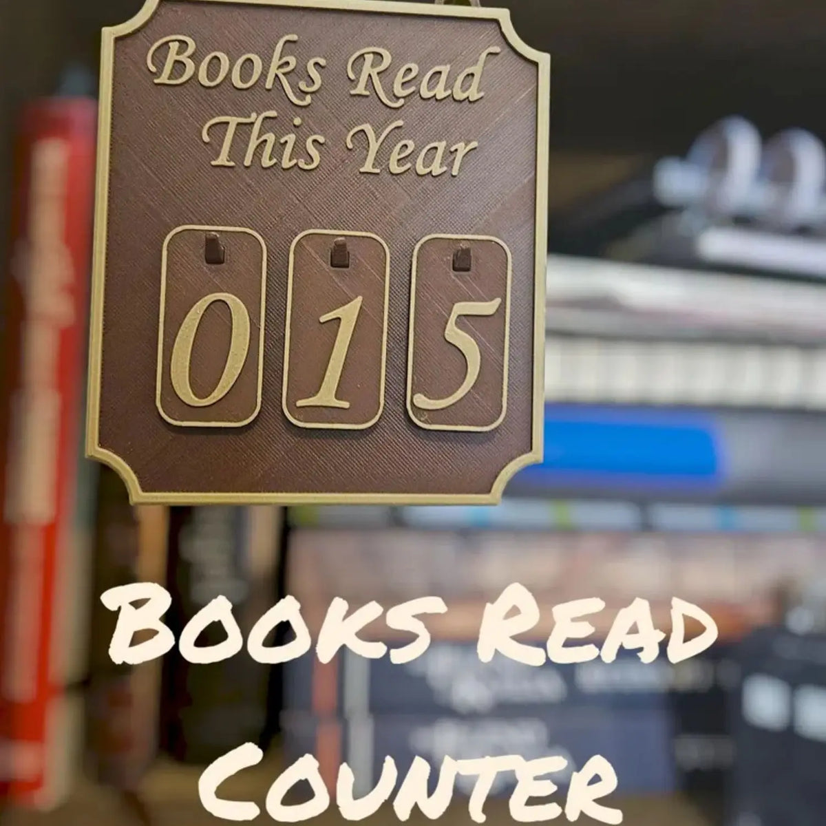 Hanging Bookshelf Counter Library Decor Reading Record