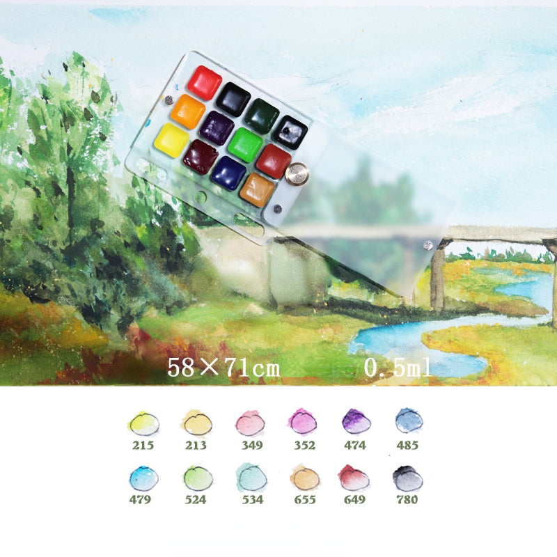 Painters Pocket Kit A9 Three-Ring Mini Loose-Leaf Leather Notepad Painting Supplies