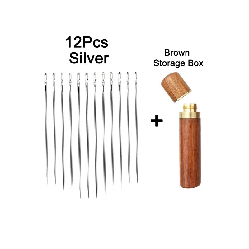 Easy Thread Needle Kit Stainless Steel Sewing DIY Tool