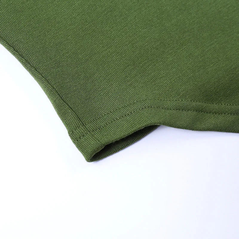 Scooped Long Sleeve Fitted Tees Basics T-Shirts