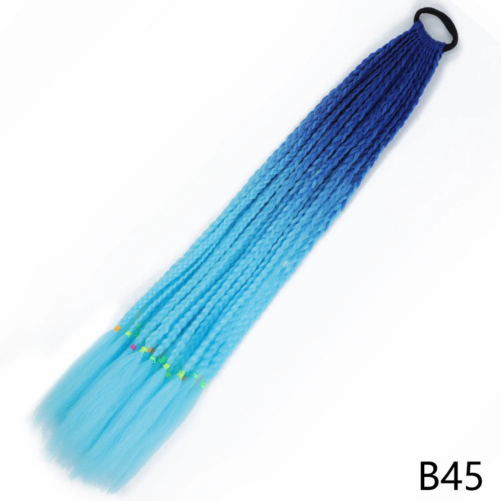 Long Braided Ponytail Hair Extensions 60CM