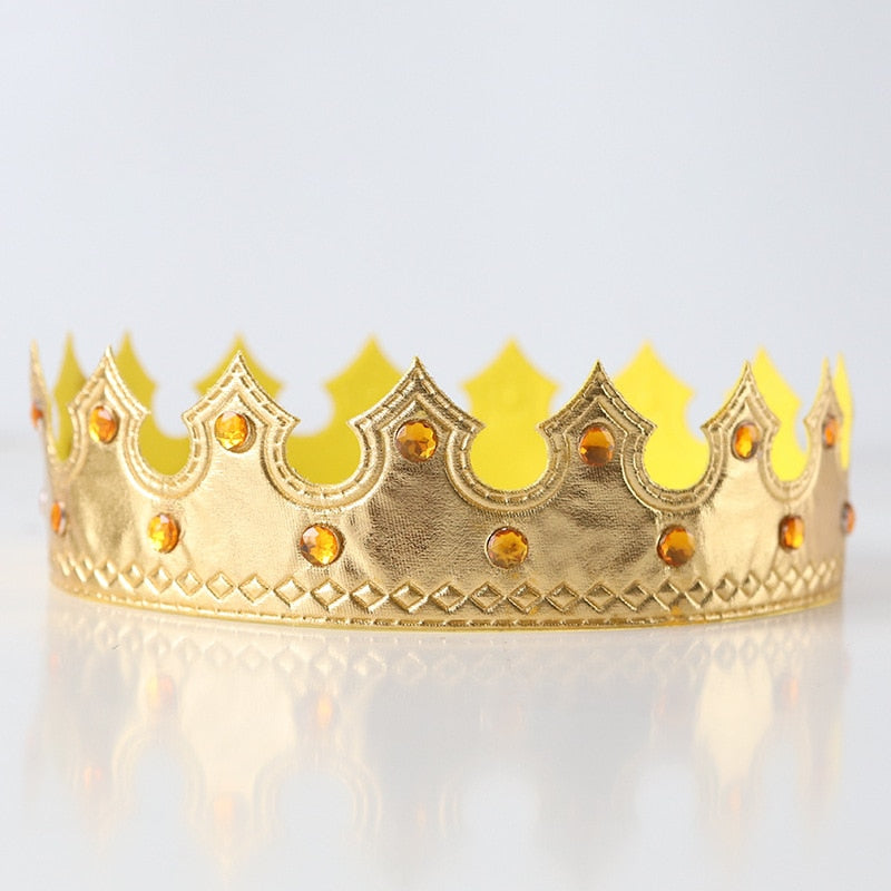 The Boy King Birthday Party King Robe Cape Cloak with Crown Sceptre