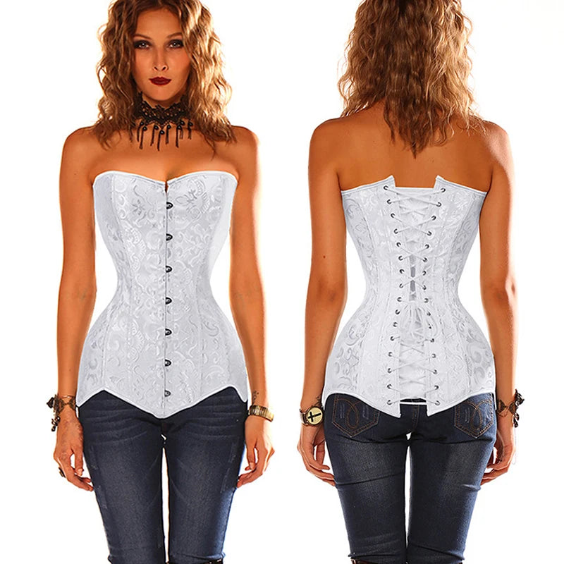 Extra Long Jacquard Corset