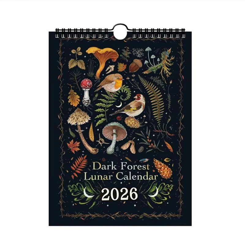 2026 Dark Forest Lunar Wall Calendar