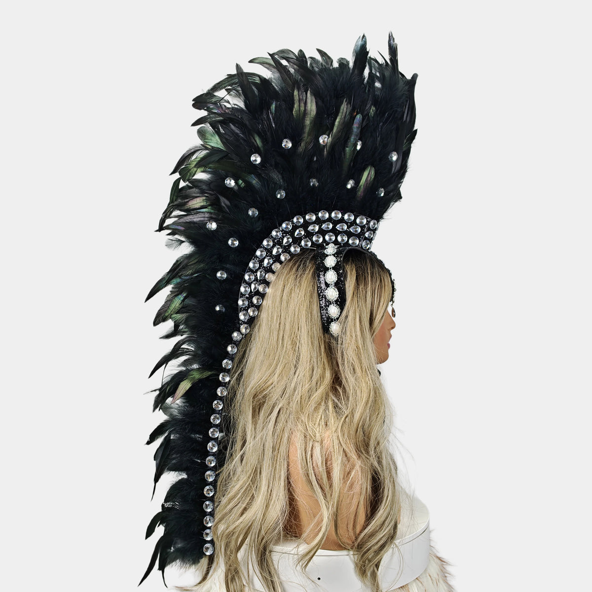 Handcrafted Feather Mohawk Headdresses Carnival Party Costumes