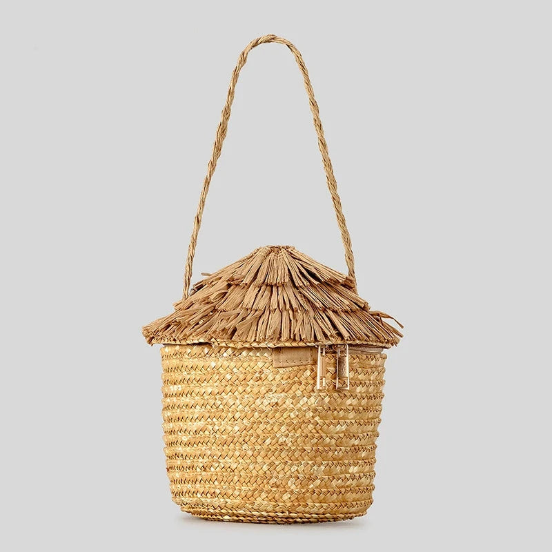 Handmade Paper Woven Cottage Handbags