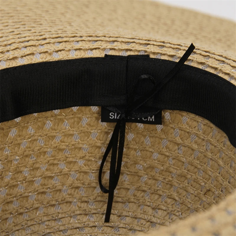 Nantucket Summer Oversized Wide Brim Foldable Straw Sun Hats