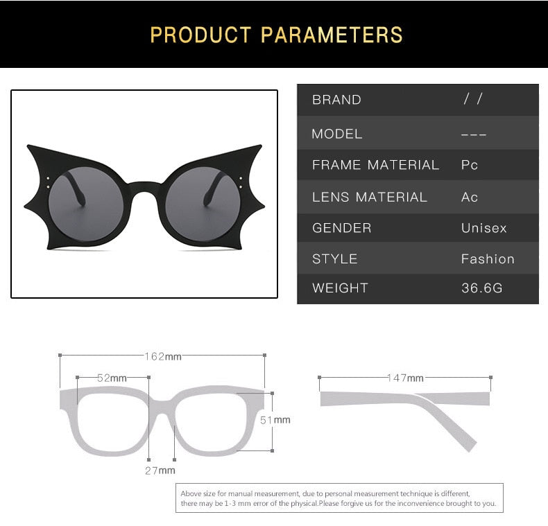 Betty Bat Retro Sunglasses