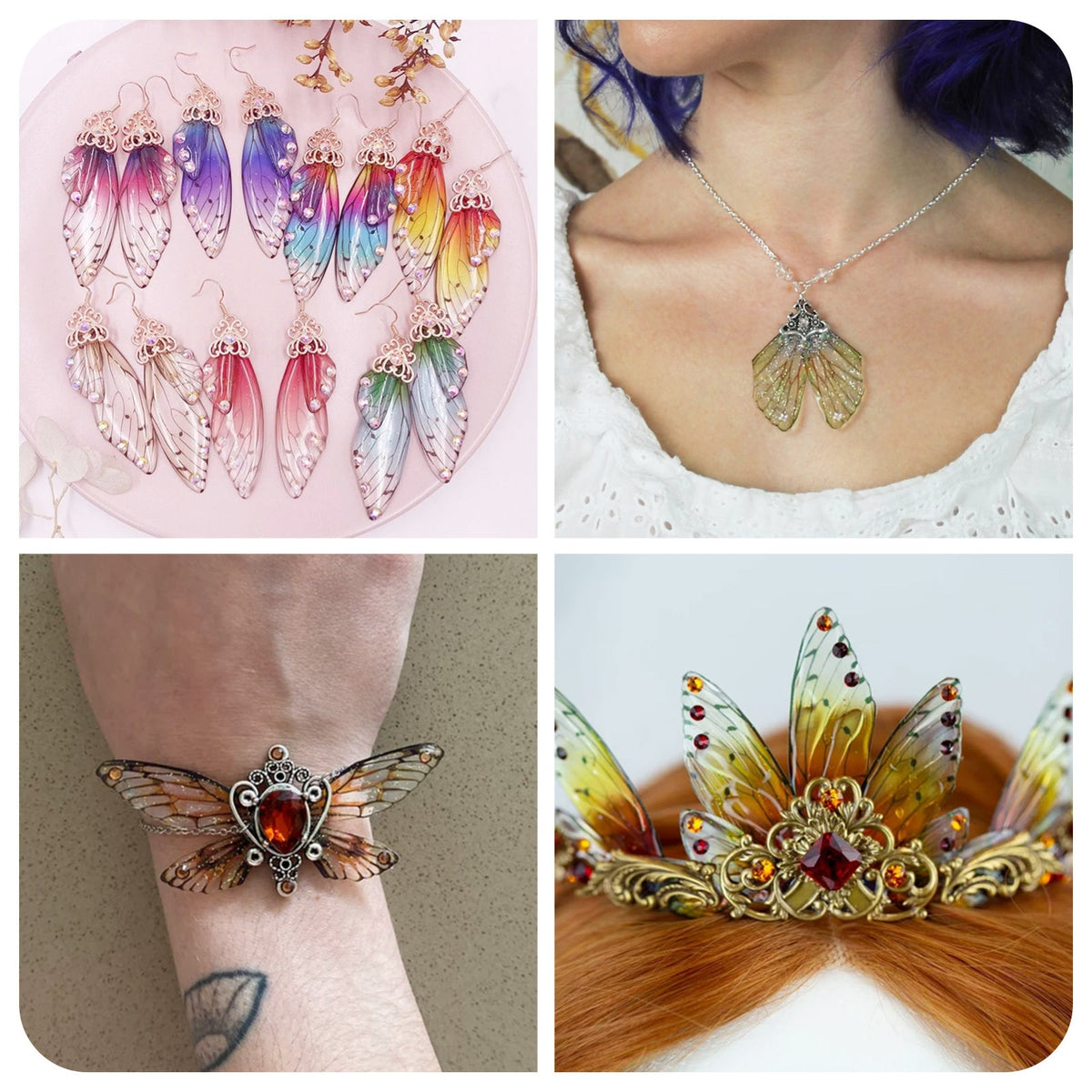Make Your Own Fairy Wing Earrings DIY Earrings Jewellery Making Kit