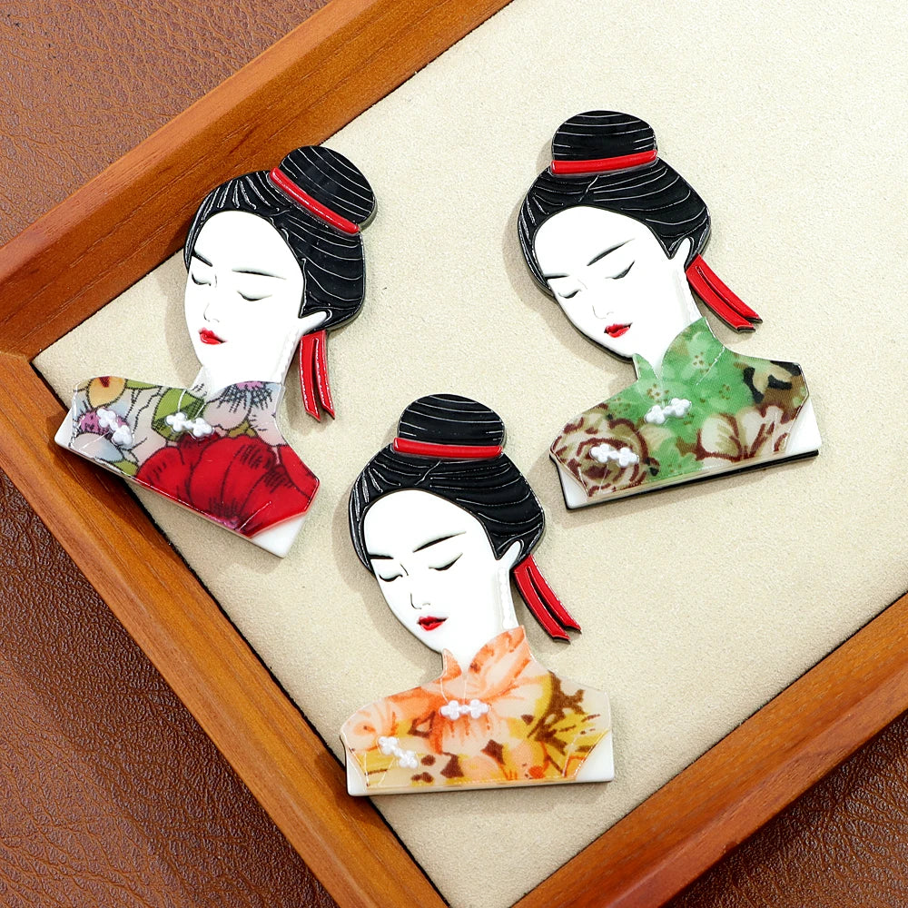 Liena Acrylic Brooch 3 Colours