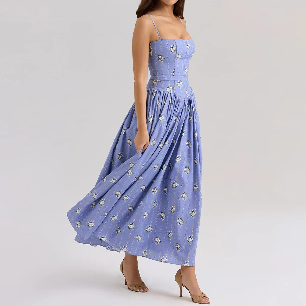Olivietta's Floral Print Midi Sundress
