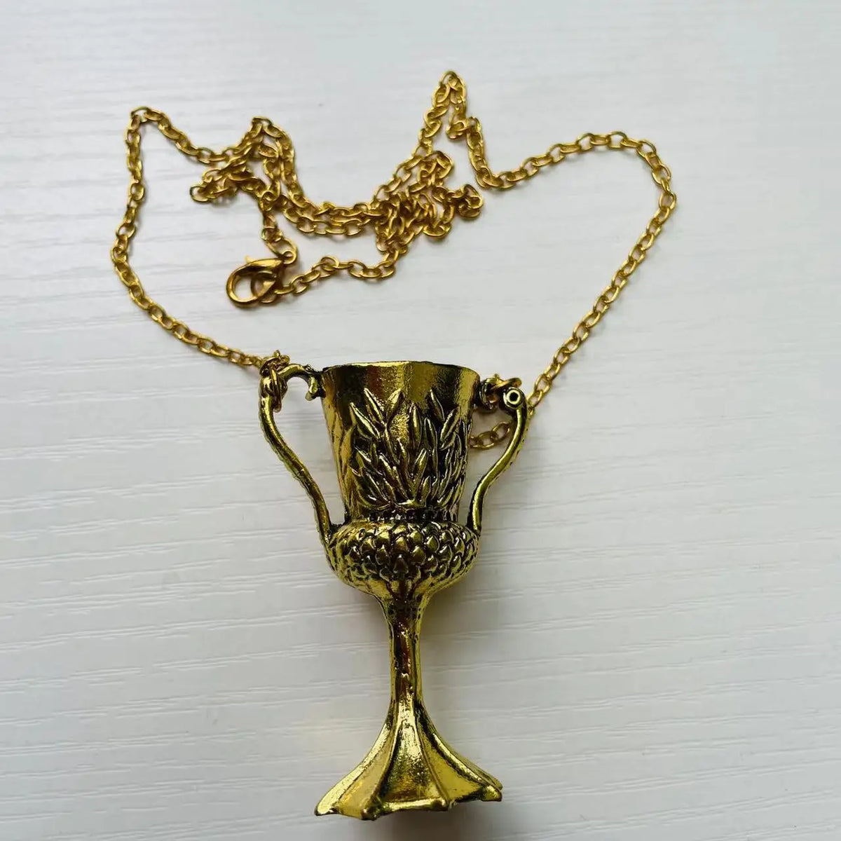 Horcrux Golden Chalice Pendant Necklace with Gift Box