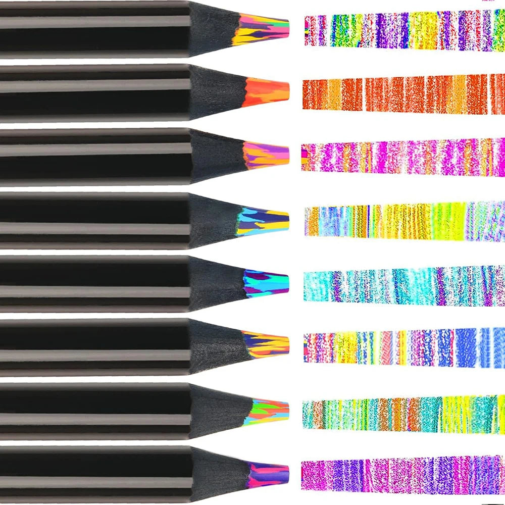 10 Rainbow Pencils