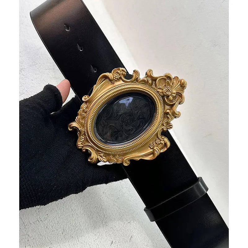 The Abyss Baroque Picture Frame Personality Belts