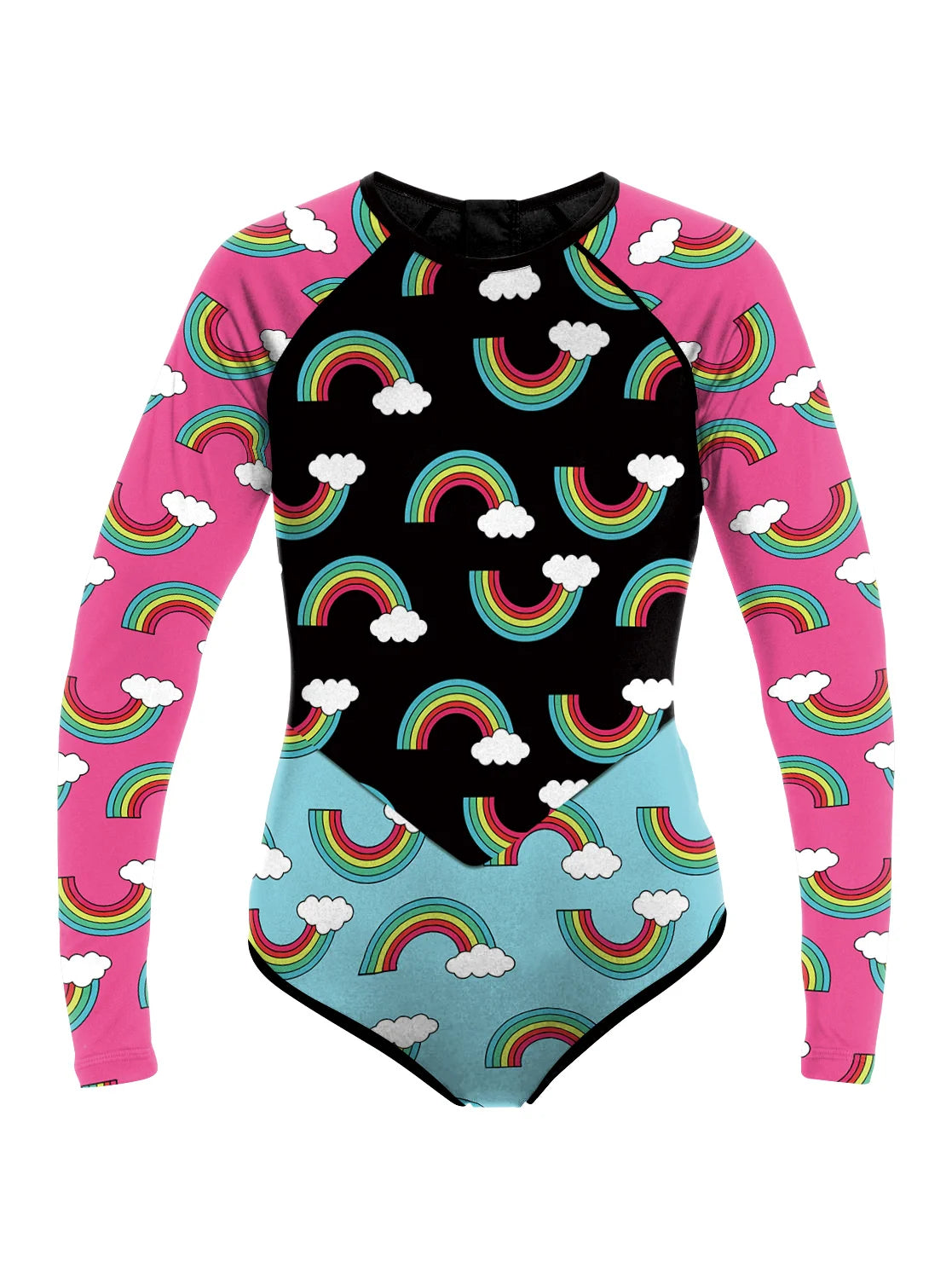 Long Sleeve Swimwear One-piece Surfing Swimsuit