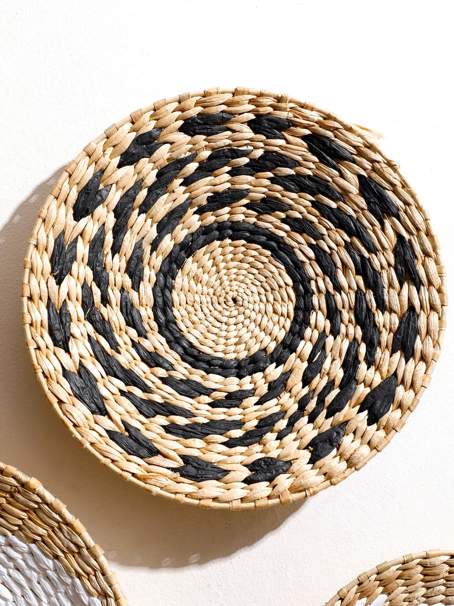Seagrass Wall Basket Boho Home Decoration Handmade Natural Wall Art