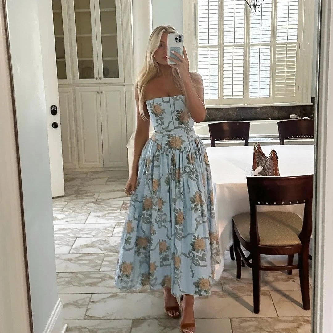Olivietta's Floral Print Midi Sundress