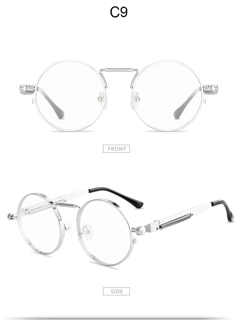 Round Metal Frame Sunglasses UV400