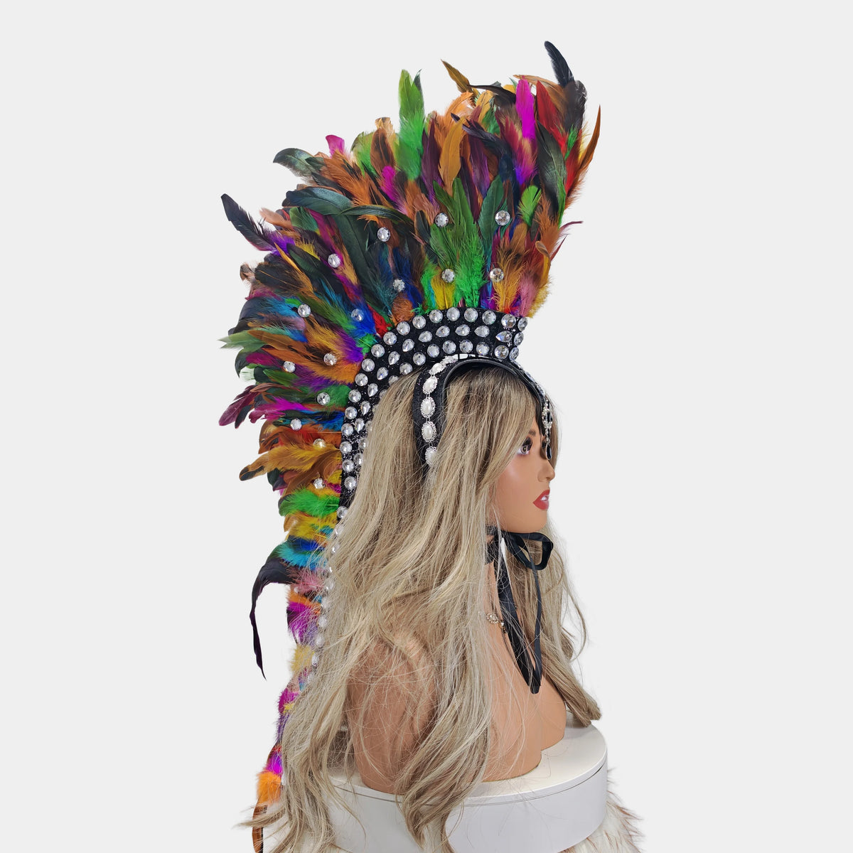 Handcrafted Feather Mohawk Headdresses Carnival Party Costumes