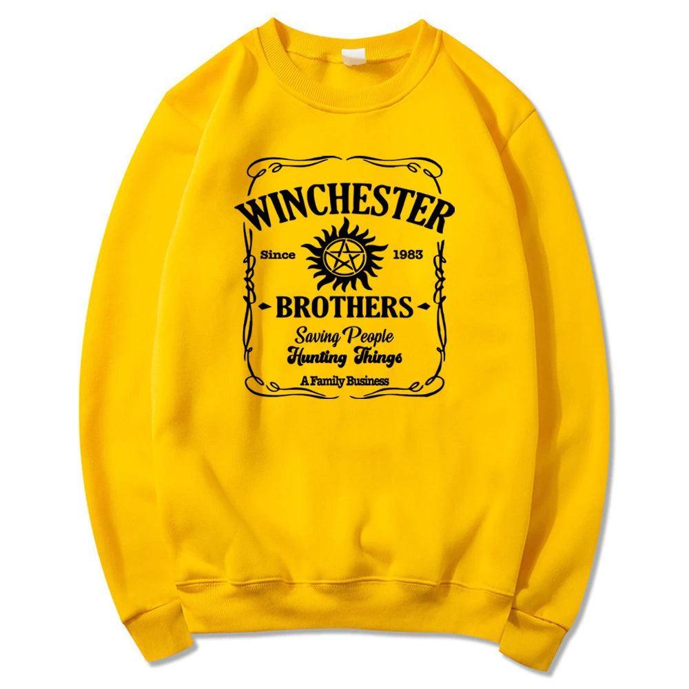 Supernatural Sweatshirt Sam and Dean Winchester Fan Sweater Pullover Jumper