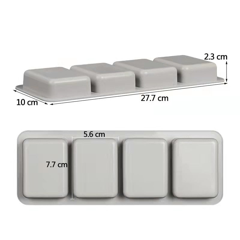 Flower Shaped Silicone Soap Mould DIY Handmade Cake Chocolate Candle Moulds