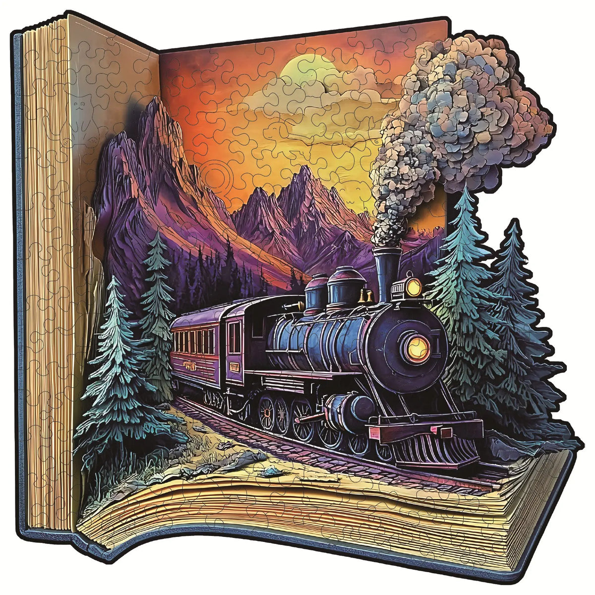Book Adventures Unique Shape Wooden Jigsaw Puzzles