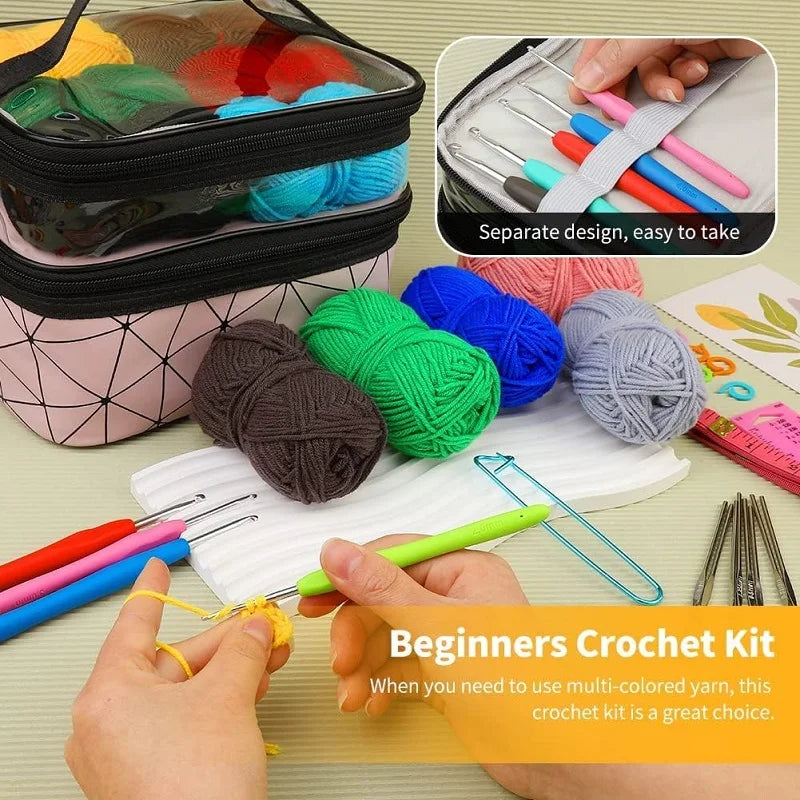 105pcs Beginner Crocheting Kit