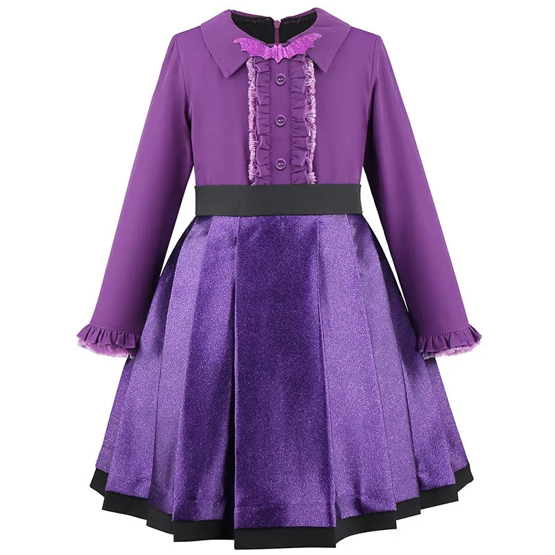 Vampirina "Vee" Hauntley Girls Purple Teen Vampire Halloween Costume Party Cosplay