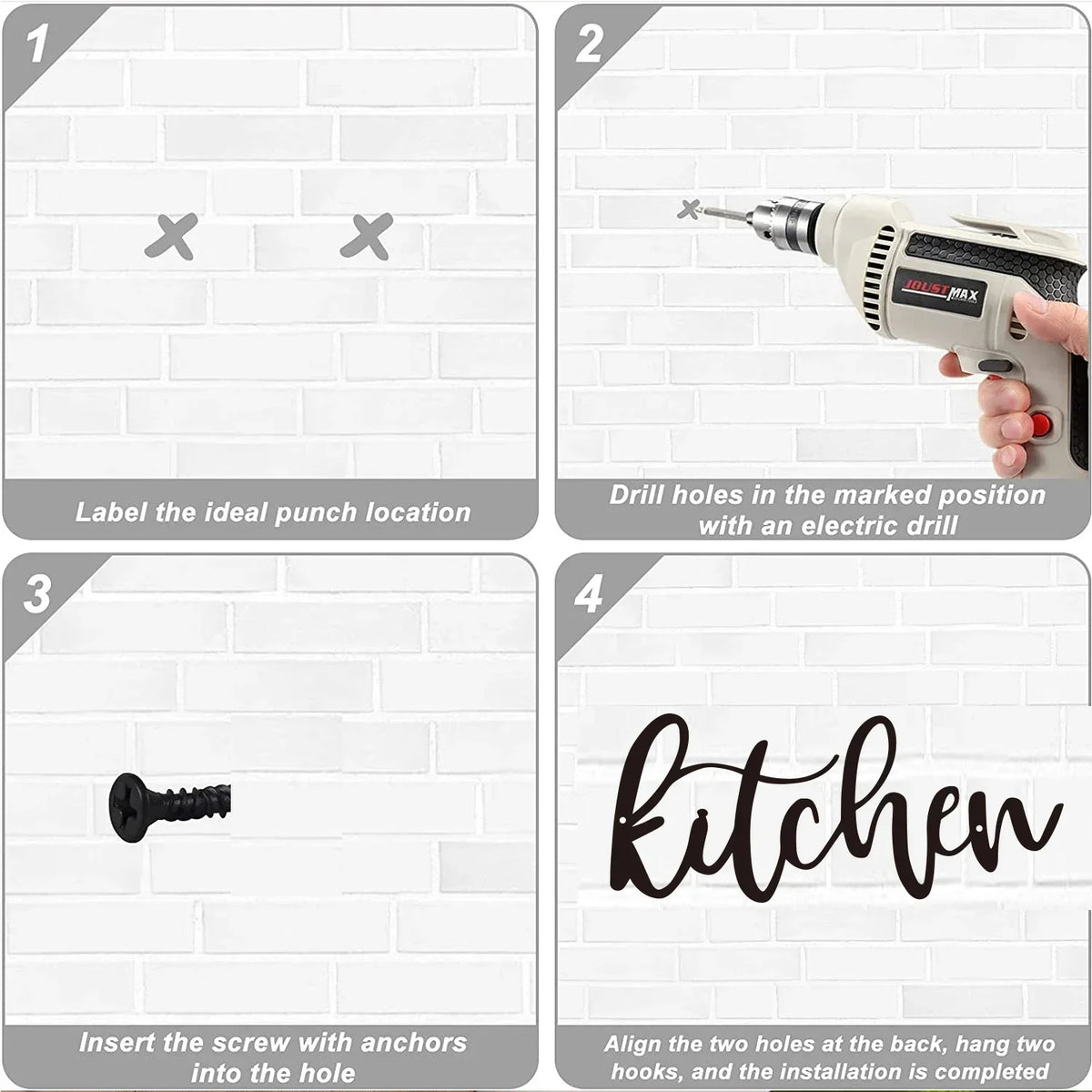 Kitchen Metal Signs Wall Art Decor