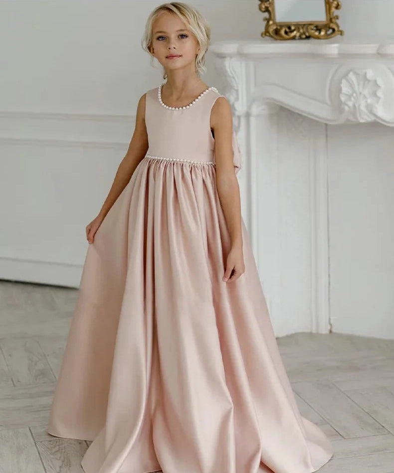 Girls' Evening Dress Children's Birthday Special Occassion Formal Dress Long Gown