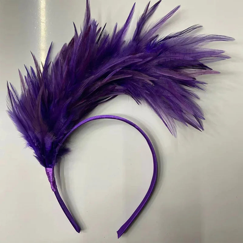 1920s Feather Fascinator Tea Party Headband