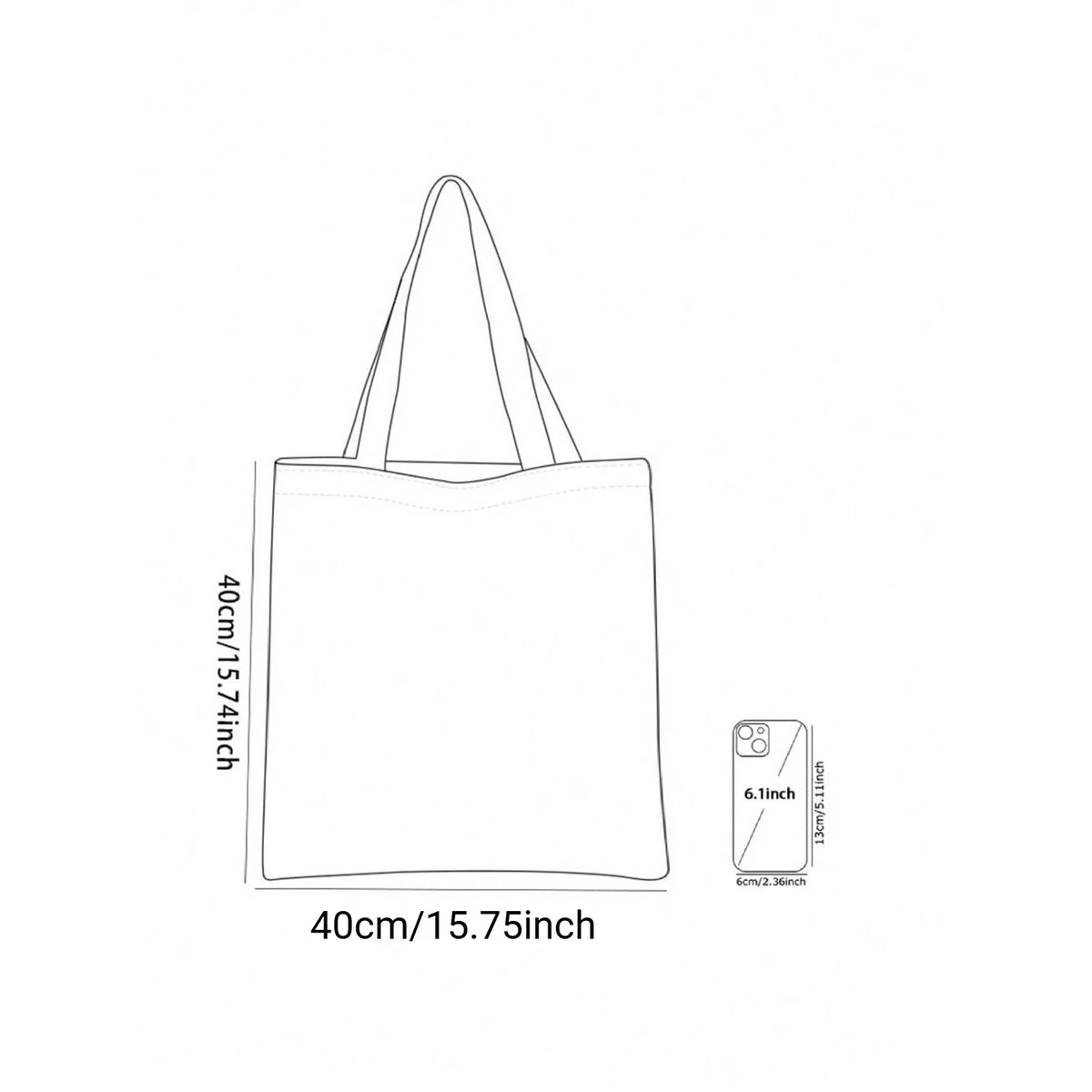 Fantasy Inspired Dragon Tote Bag Fairy Tale Magic Forest Core Book Bag